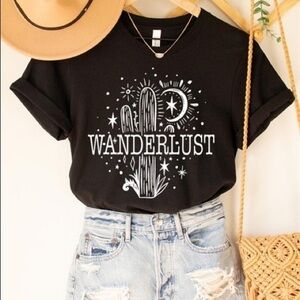 “WANDERLUST” graphic tee